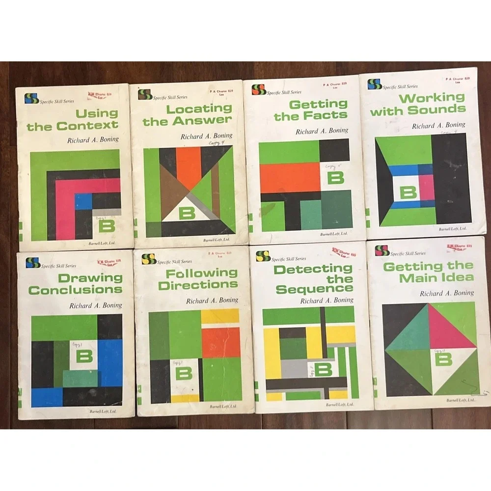 Vintage Specific Skill Series Book Lot Level B - RICHARD BONING Barnell #3